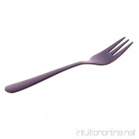 Menniw Creative Stainless Steel Fruit Dessert Fork For Cake Snack Small Dinnerware (Purple) - B07DN796BT